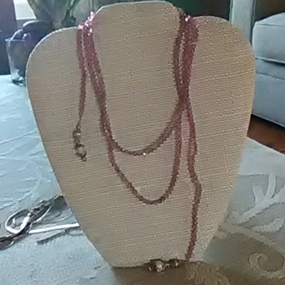 Extra long Swarovski crystals with sterling
